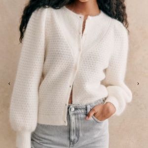 Sezane SOLENA CARDIGAN - Ecru